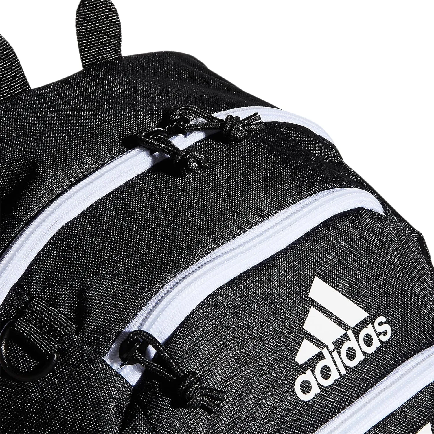 adidas Creator Comfortable and Durable Small Athletic Bag or Laptop Backpack for Women and Men, Black/White, One Size