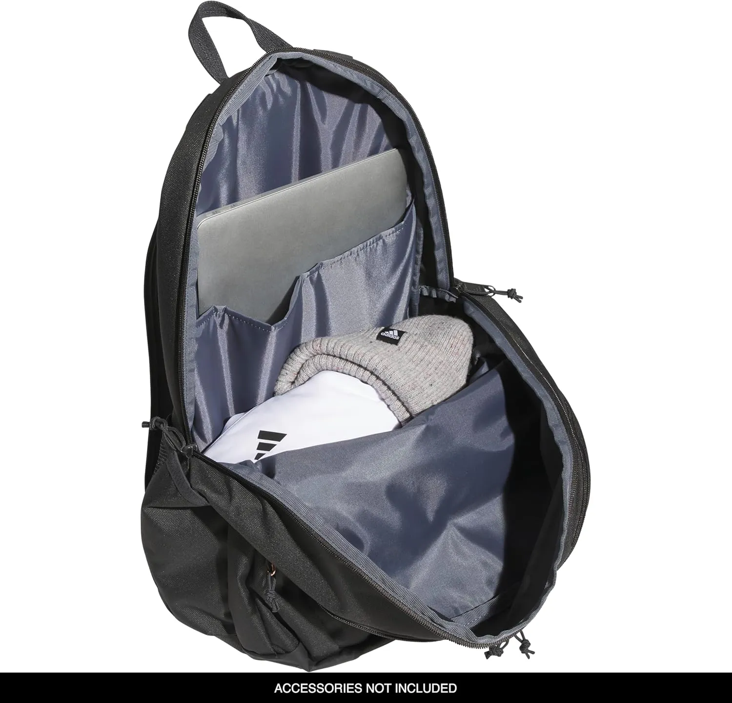 adidas Prime Work, Bag, Travel Backpack for Women and Men with Padded Compartment for Laptop, Carbon Grey/Rose Gold, One Size