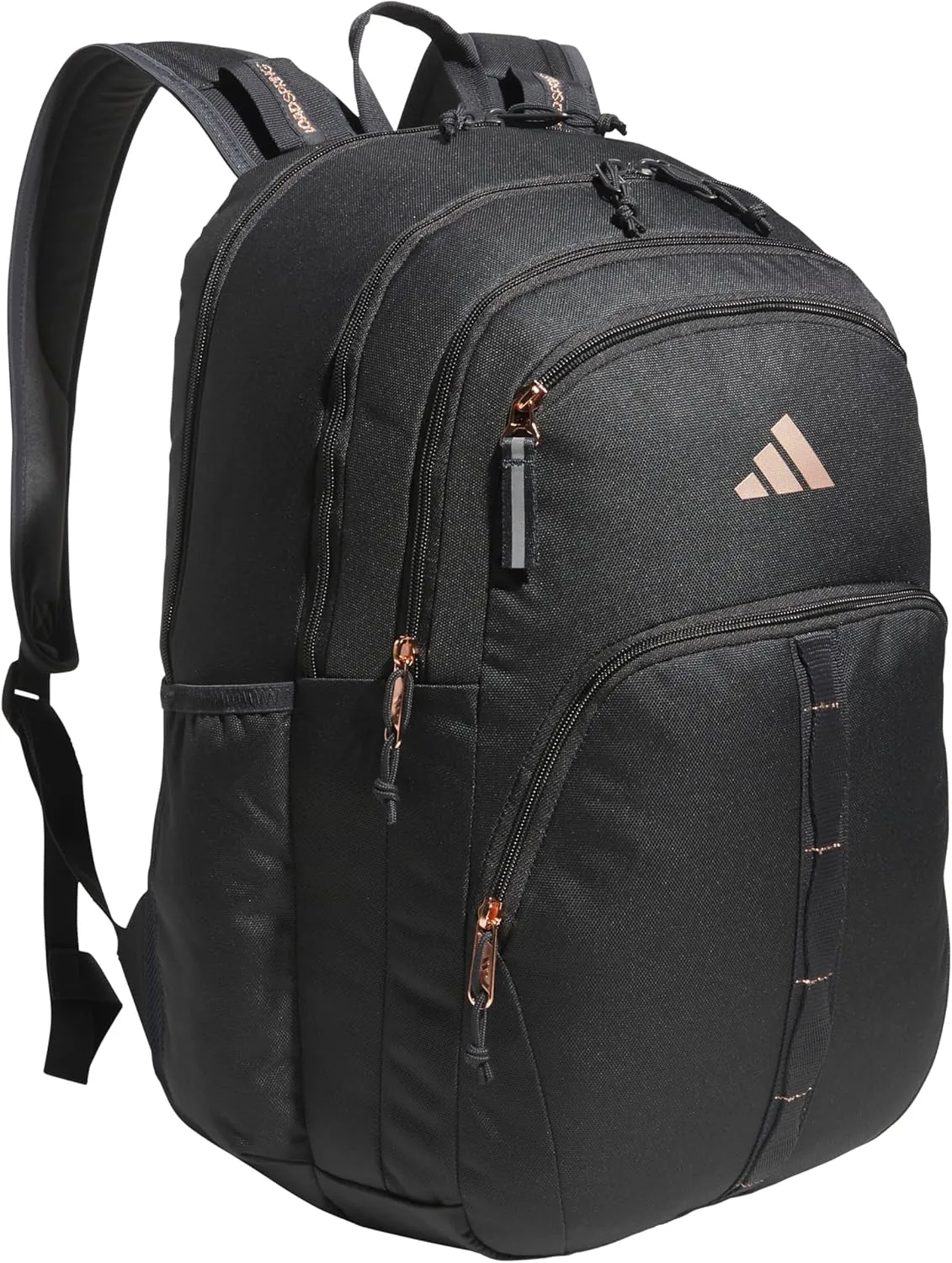 adidas Prime Work, Bag, Travel Backpack for Women and Men with Padded Compartment for Laptop, Carbon Grey/Rose Gold, One Size