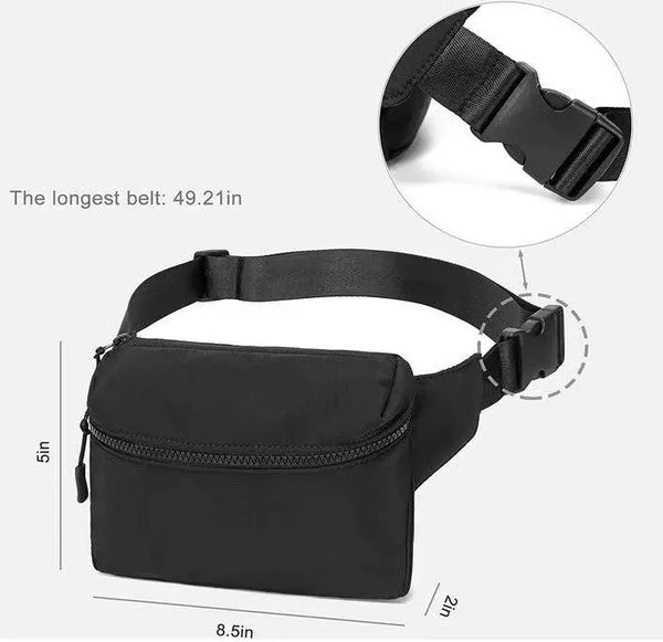 Casual Everyday Nylon Sling Belt Bag