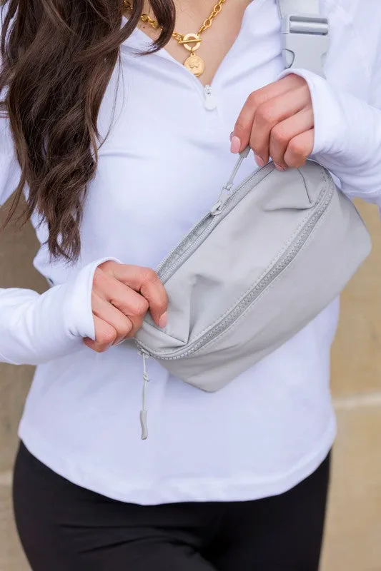 Casual Everyday Nylon Sling Belt Bag