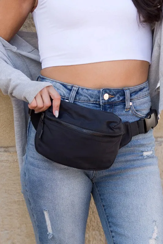 Casual Everyday Nylon Sling Belt Bag