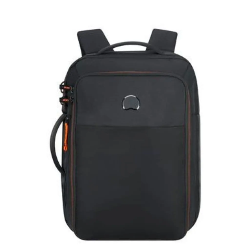 Delsey Daily's 15.6” Laptop Backpack - Black/Orange
