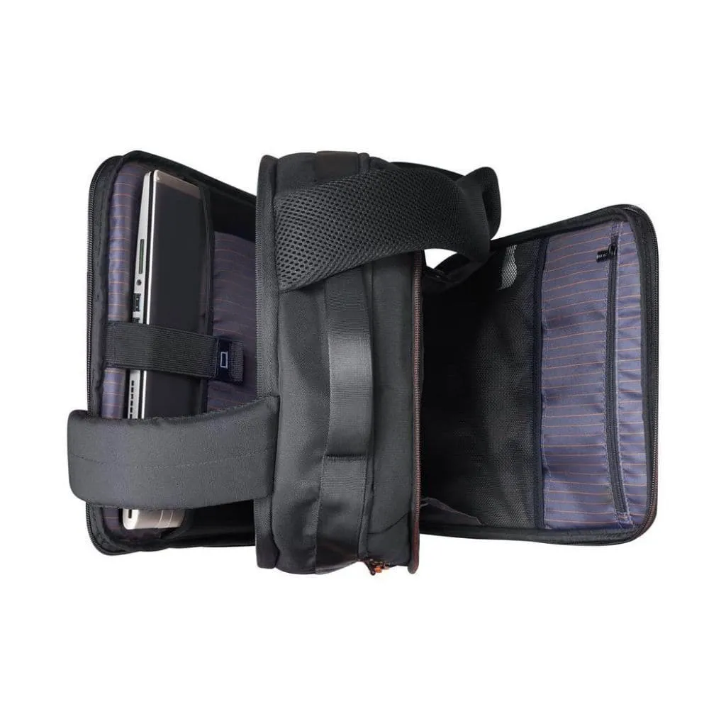 Delsey Daily's 15.6” Laptop Backpack - Black/Orange