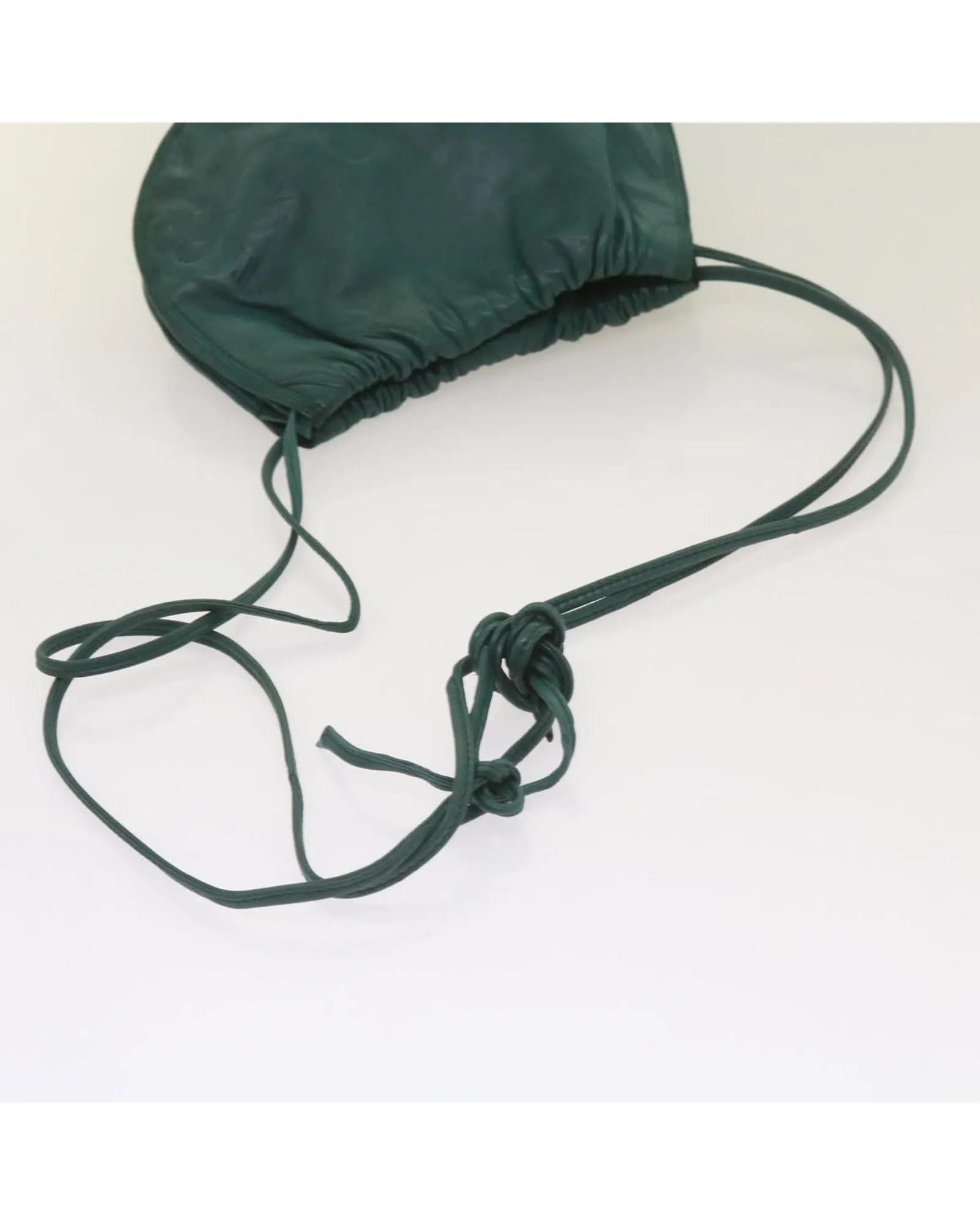 Green Leather Shoulder Bag by LOEWE