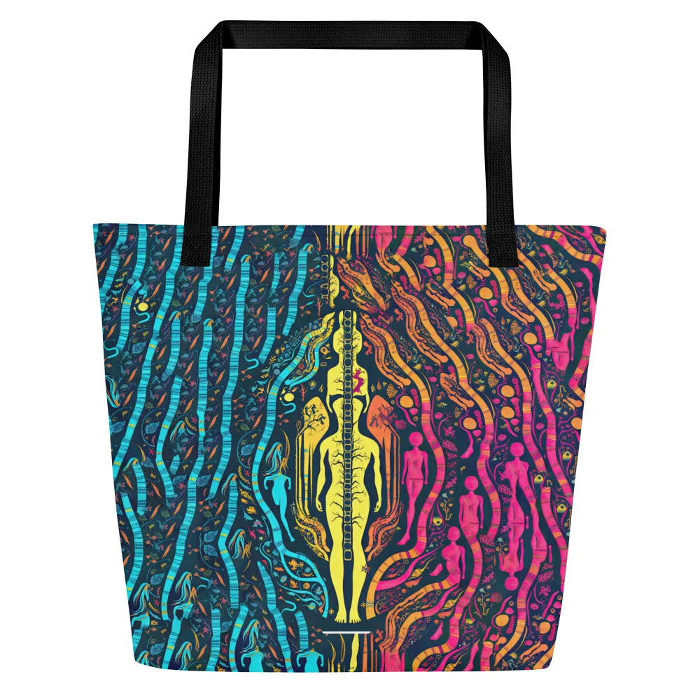 Large Tote Bag Colored Evolution