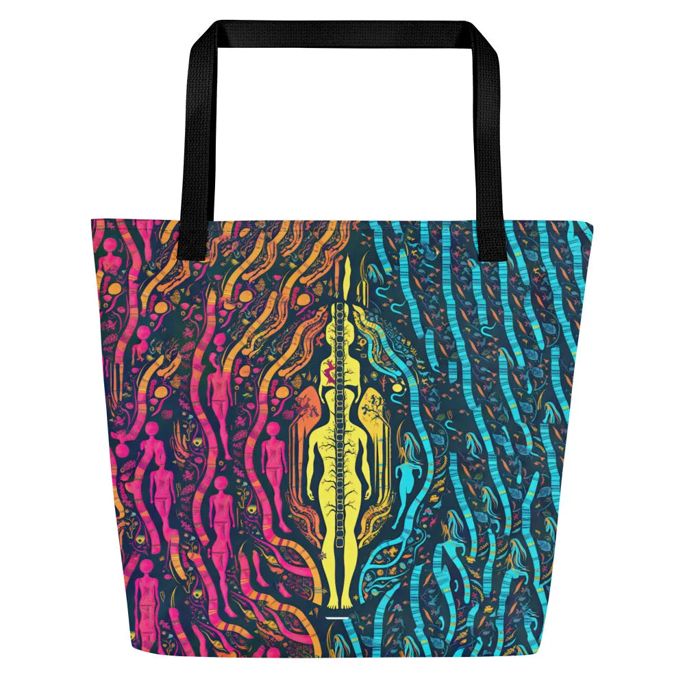 Large Tote Bag Colored Evolution