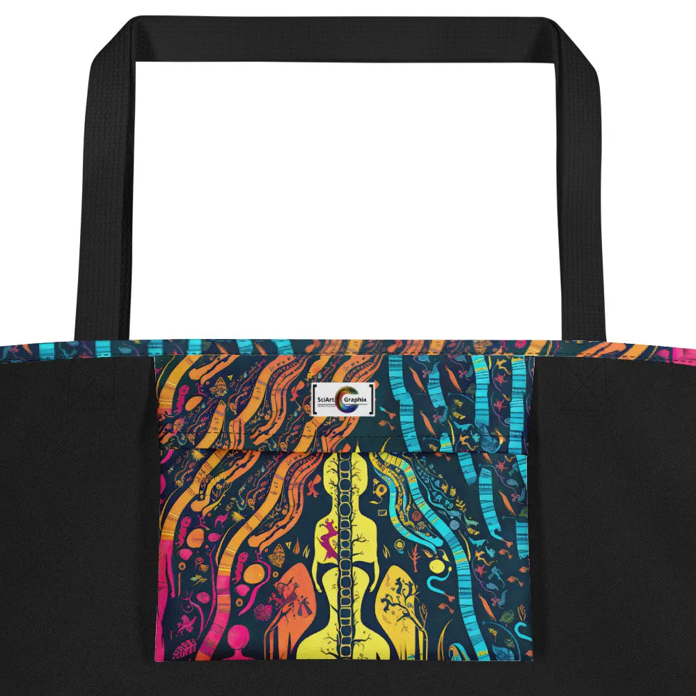 Large Tote Bag Colored Evolution