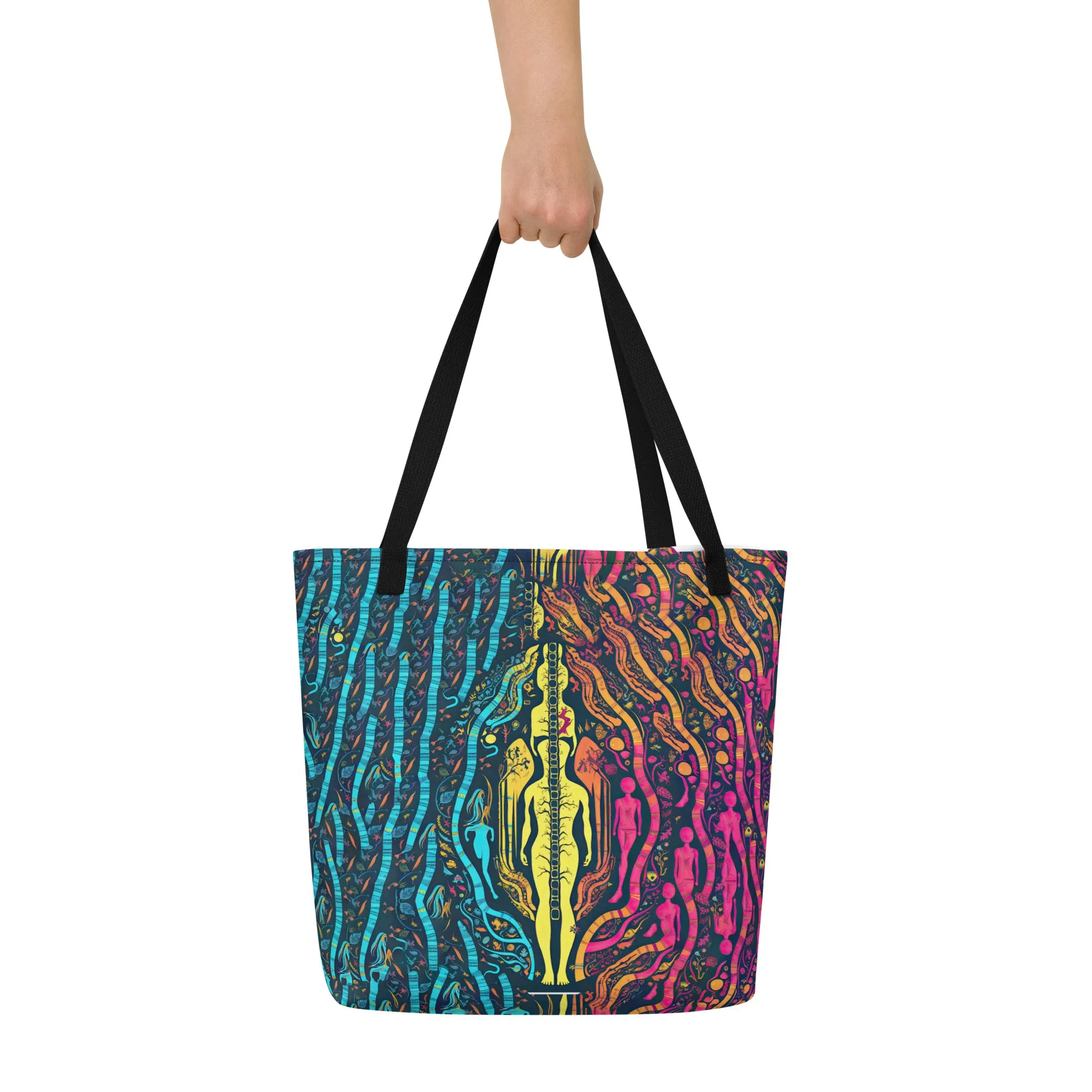 Large Tote Bag Colored Evolution