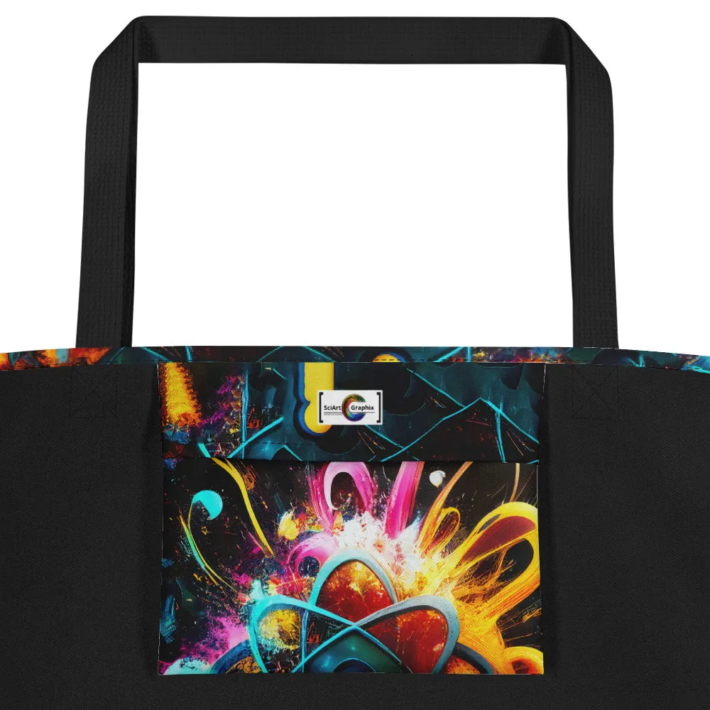 Large Tote Bag DNA Flower