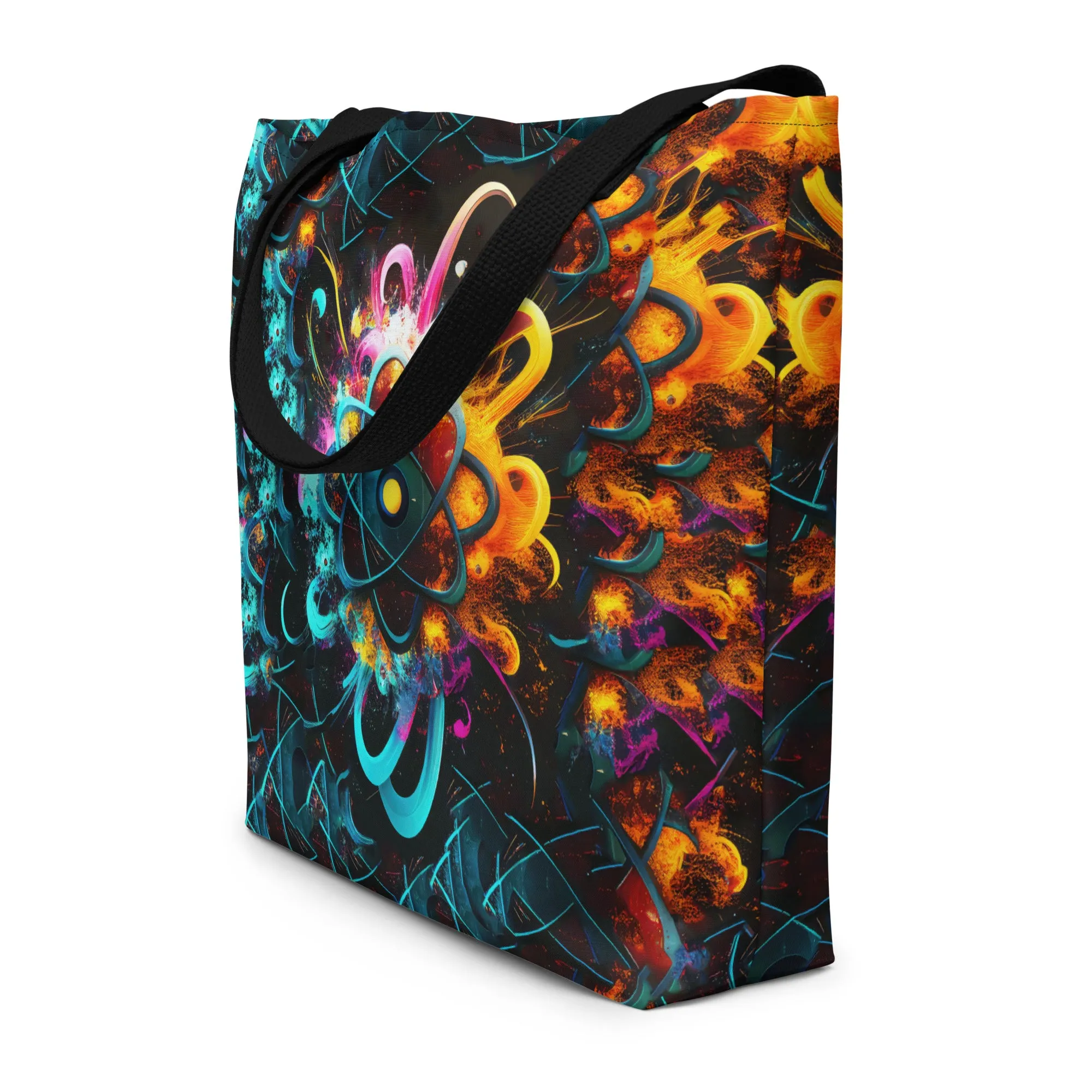 Large Tote Bag DNA Flower