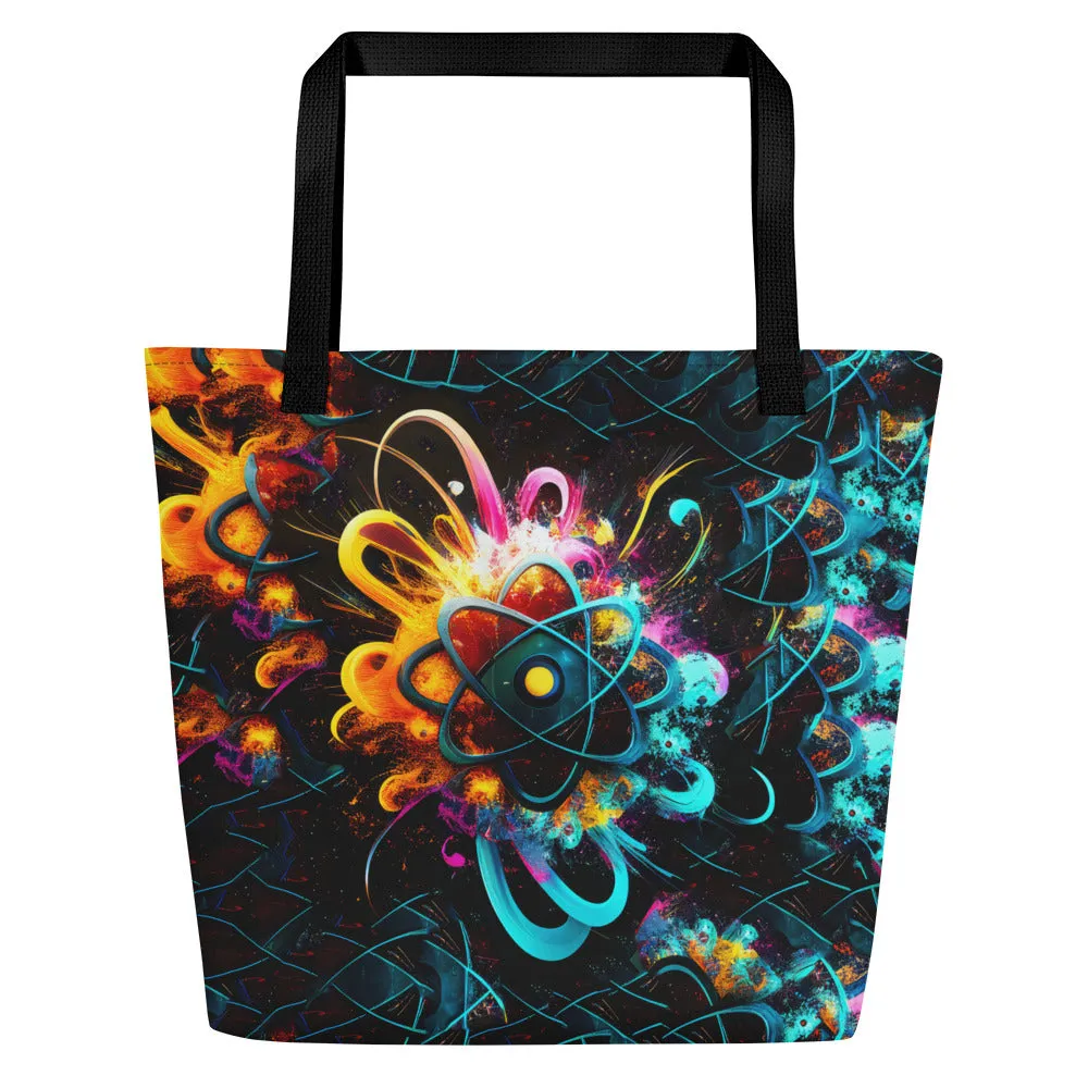 Large Tote Bag DNA Flower