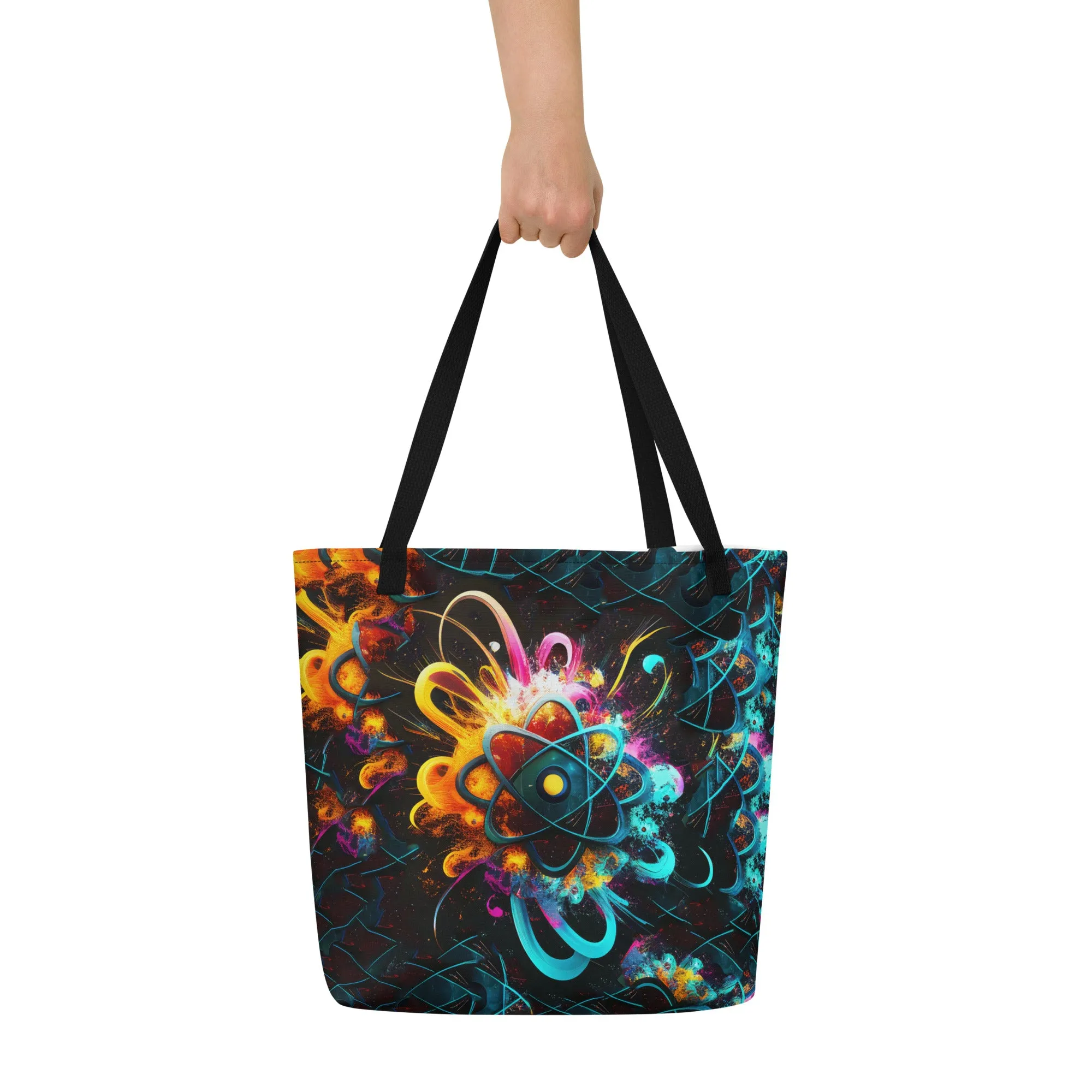 Large Tote Bag DNA Flower