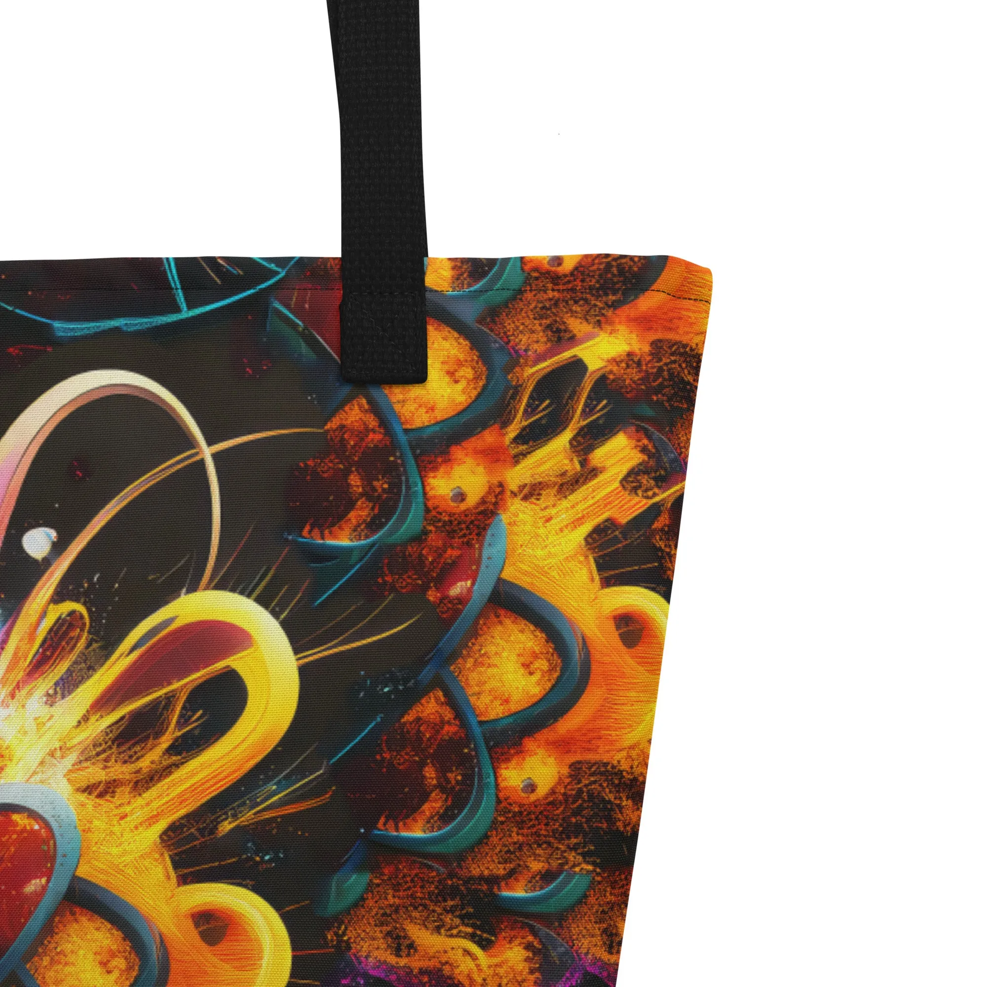 Large Tote Bag DNA Flower