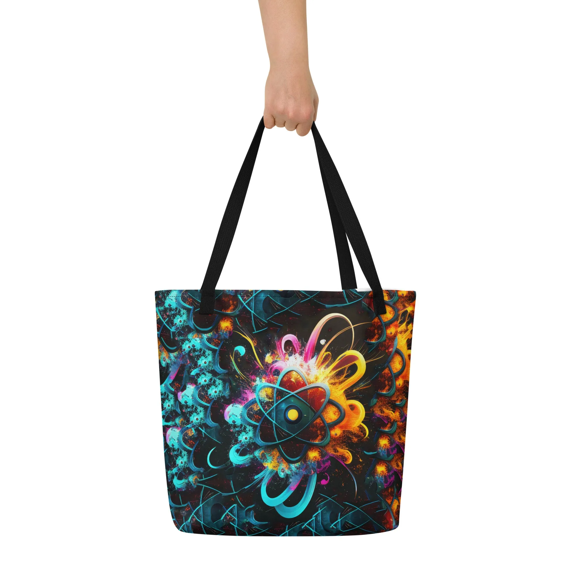 Large Tote Bag DNA Flower