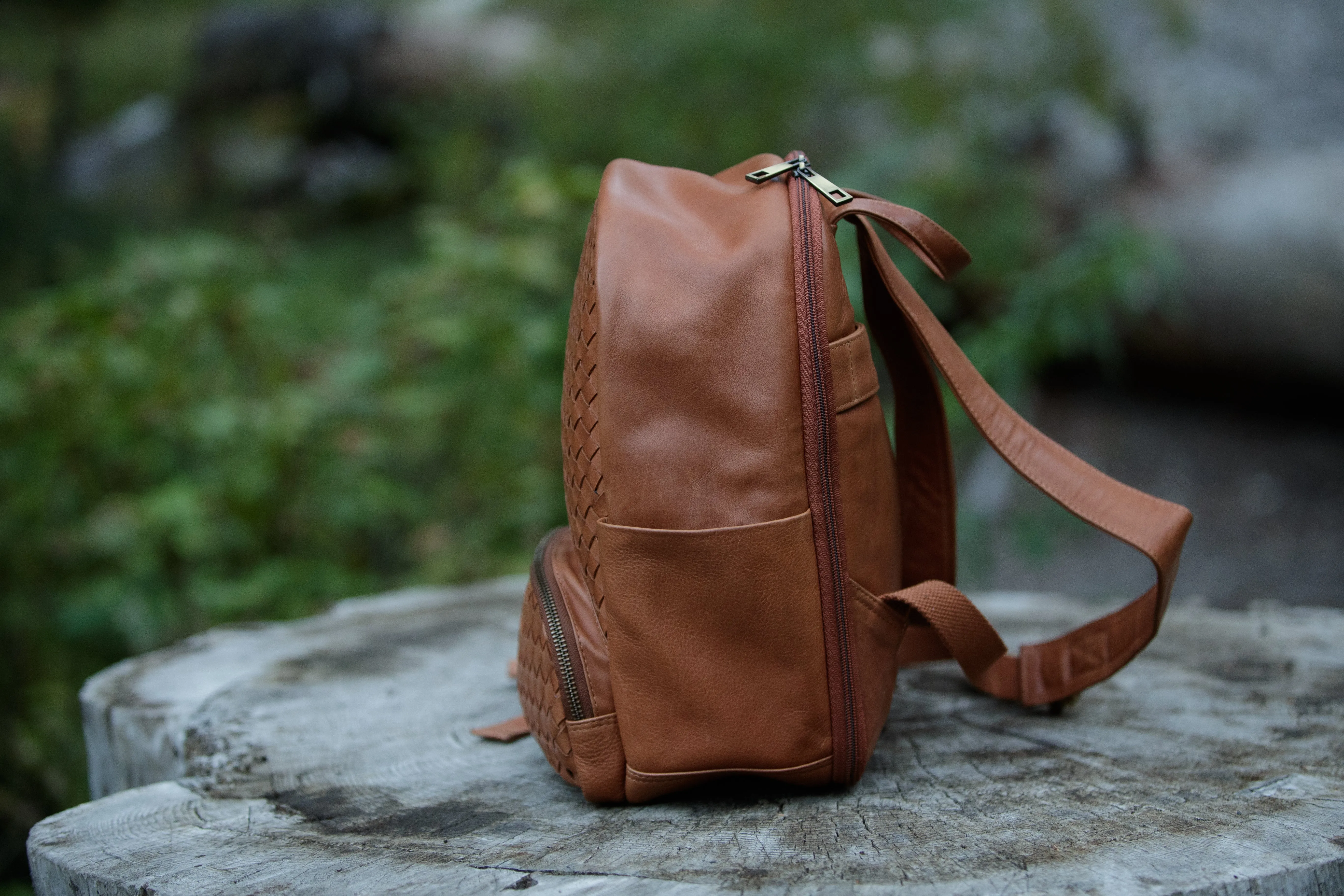 Mini Woven Backpack