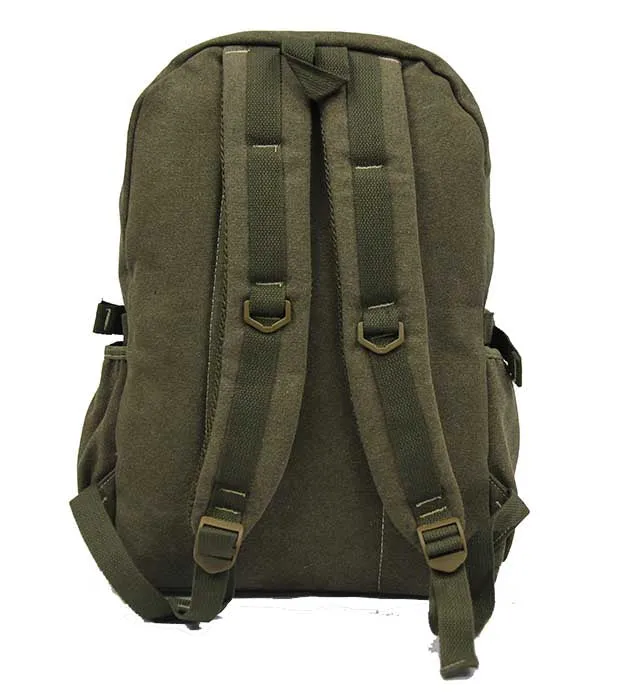 Vintage Canvas School Backpack